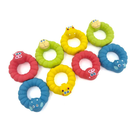 Petkin – Animal Head Rubber Chew Rings