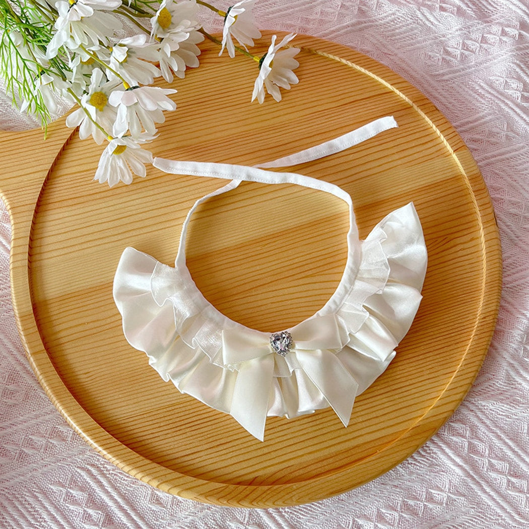 Mokka - Heart Bow Princess Style Cat Collar