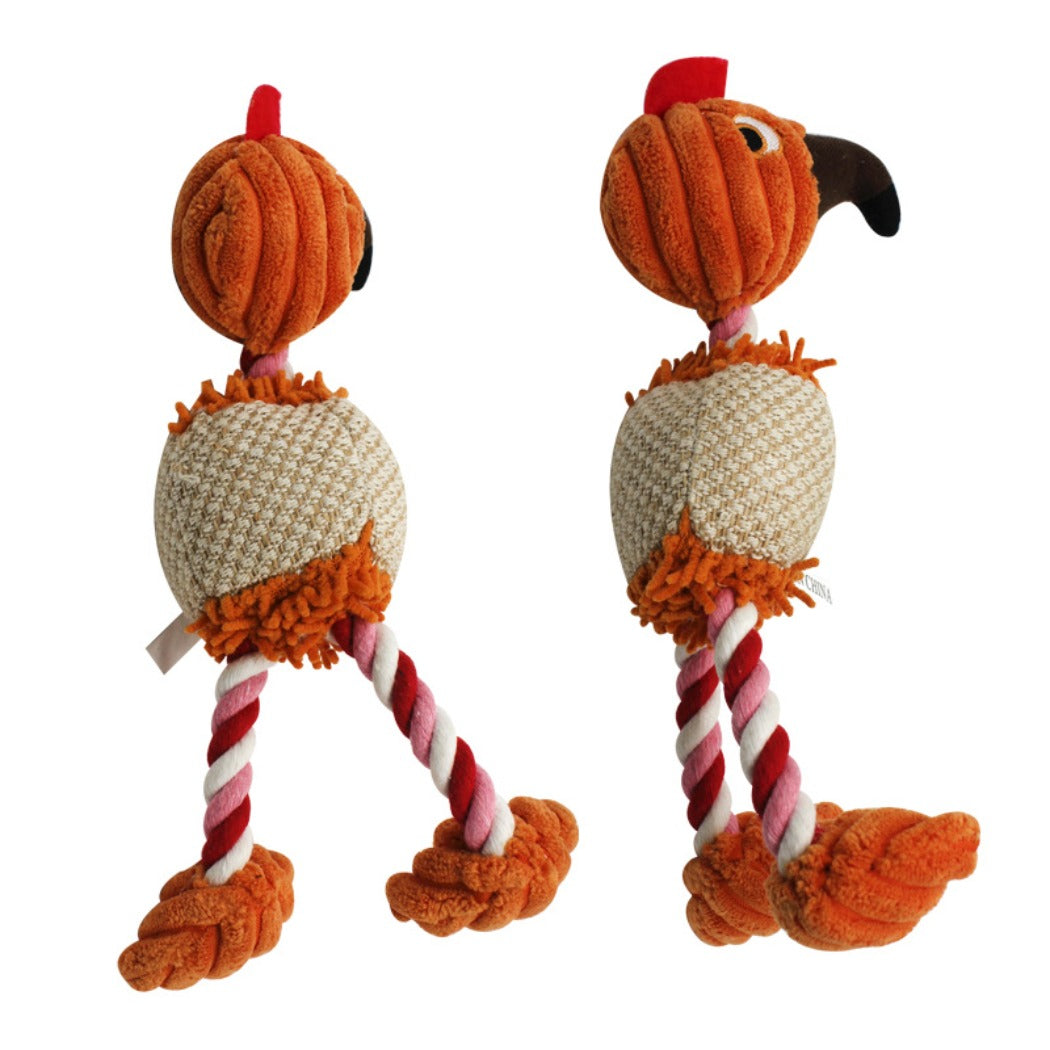 Petkin – Tropical Bird Rope Toy