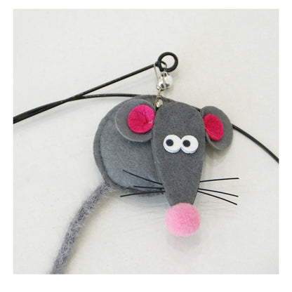 Moo - Felt Cat Teaser Wand