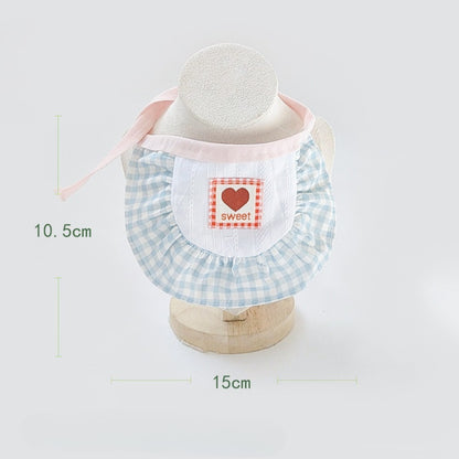 Back view of Mokka Sweet Patch Cat Bib highlighting closure and fabric