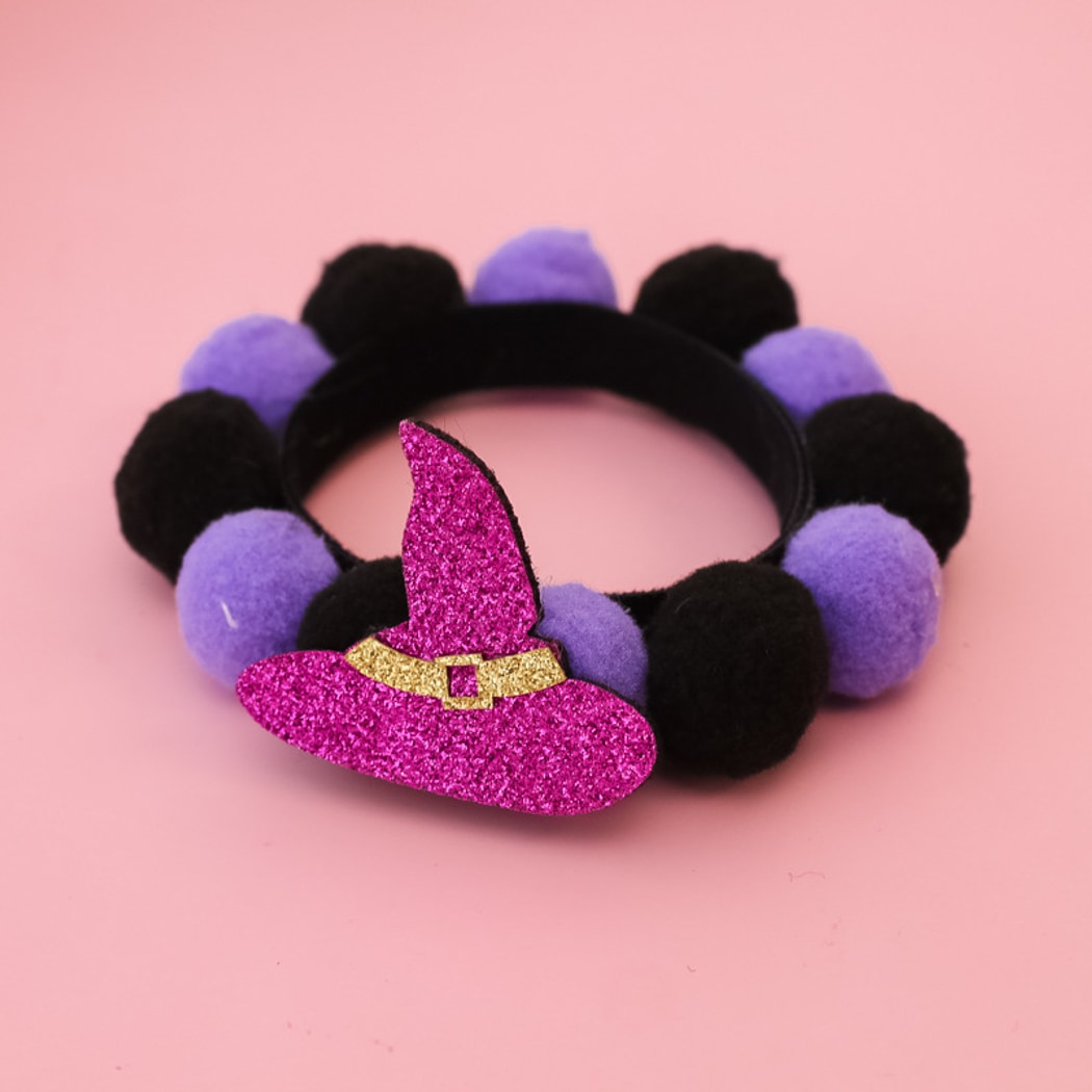 Halloweek - Halloween Cat Collar with Cartoon Motifs