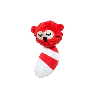 Petkin - Rabbit, Fox & Cat Fuzzy Ball Dog Toy