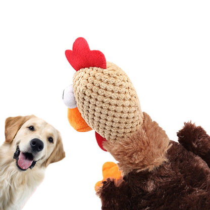Petkin - Chicken Character Plush Dog Toy