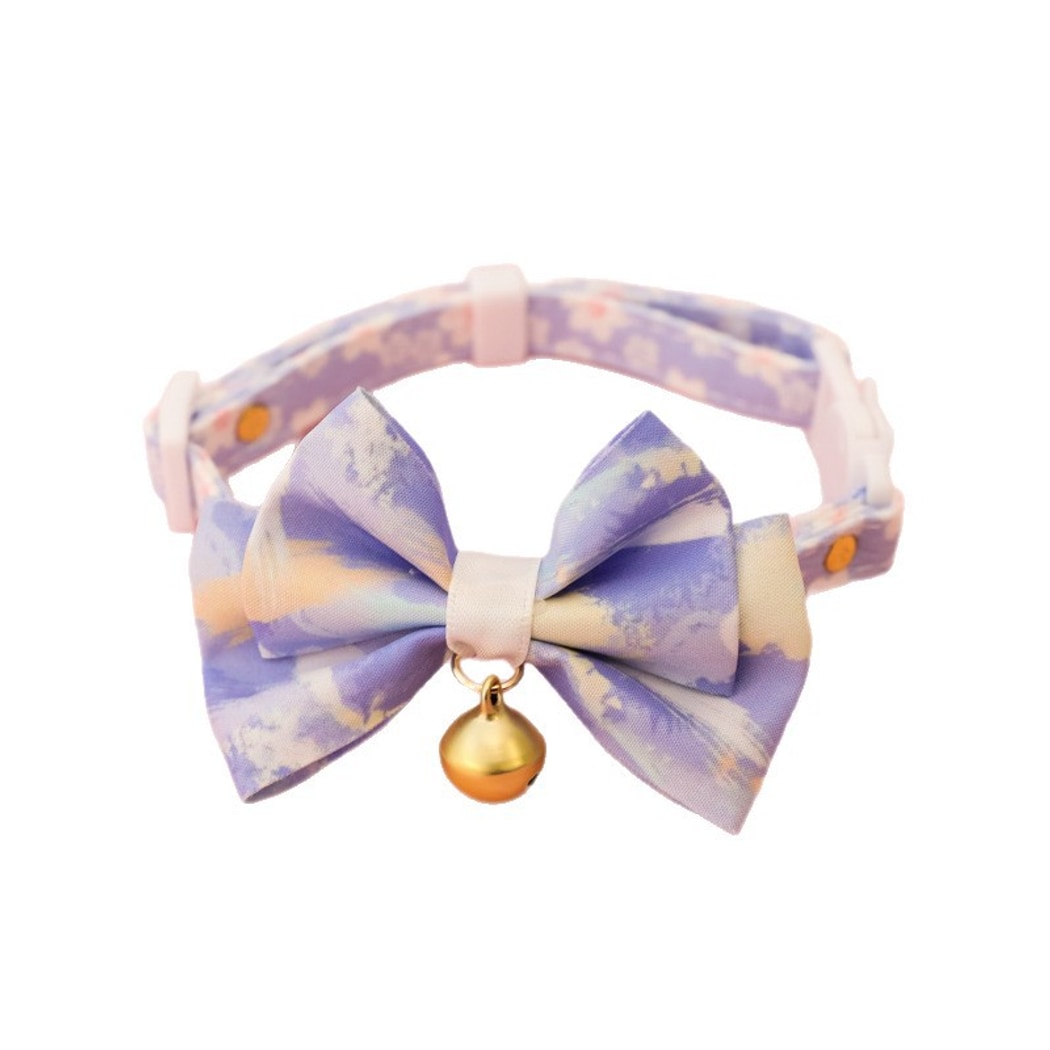 Mokka - Adjustable Bow Tie Bell Pet Cat Collar