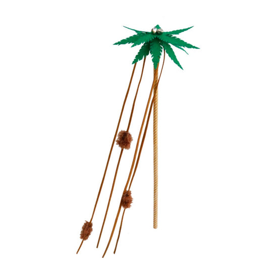 Moo - Coconut Tree Cat Teaser Wand