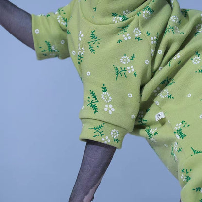 Ozzie - Daisy Print Full Coverage Cat Jumpsuit