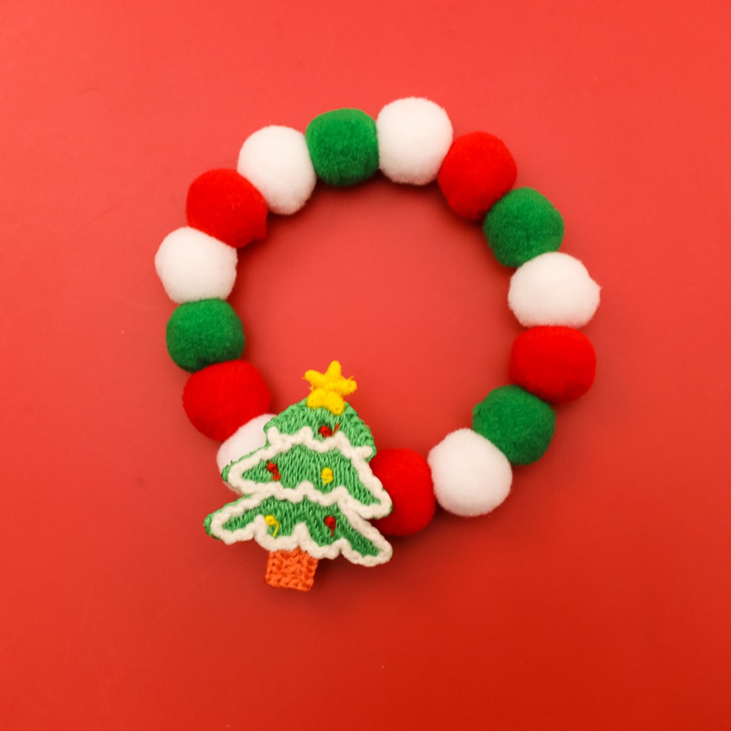 Christmoo - Cartoon Holiday Pattern Christmas Cat Collar