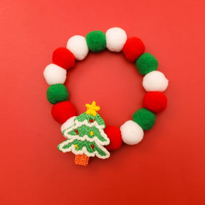 Christmoo - Cartoon Holiday Pattern Christmas Cat Collar