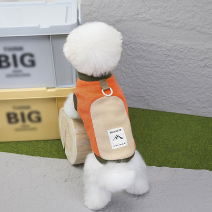 Ozzie - Color Block Two-Leg Fleece Dog Vest