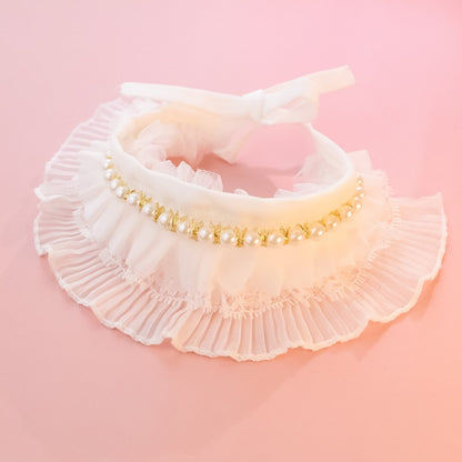 Mokka - Lace Ruffle Princess Style Cat Collar
