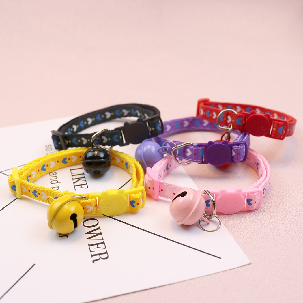 Mokka - Adorable Heart Print Cat Collar