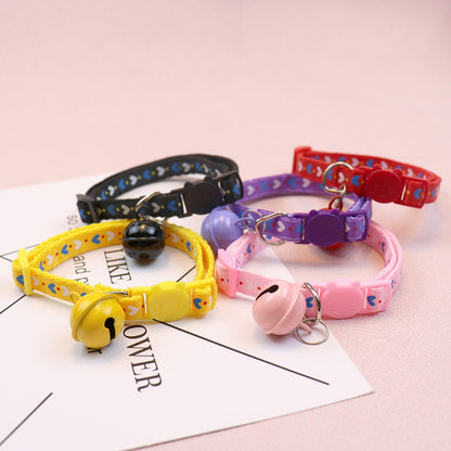 Mokka - Adorable Heart Print Cat Collar