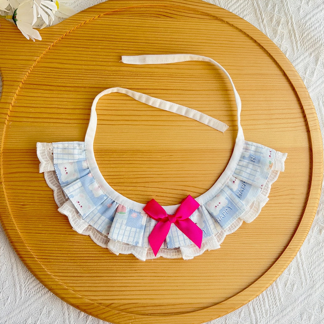 Mokka - Strawberry Rabbit Printed Cat Bib
