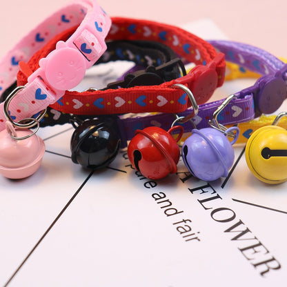 Mokka - Adorable Heart Print Cat Collar