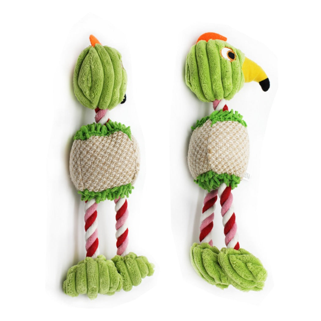 Petkin – Tropical Bird Rope Toy