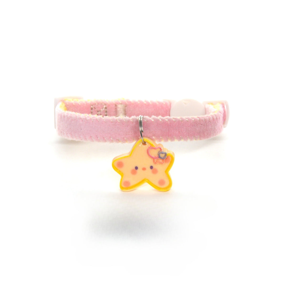 Mokka Simple Star Charm Collar laid flat with star charm centered on chain
