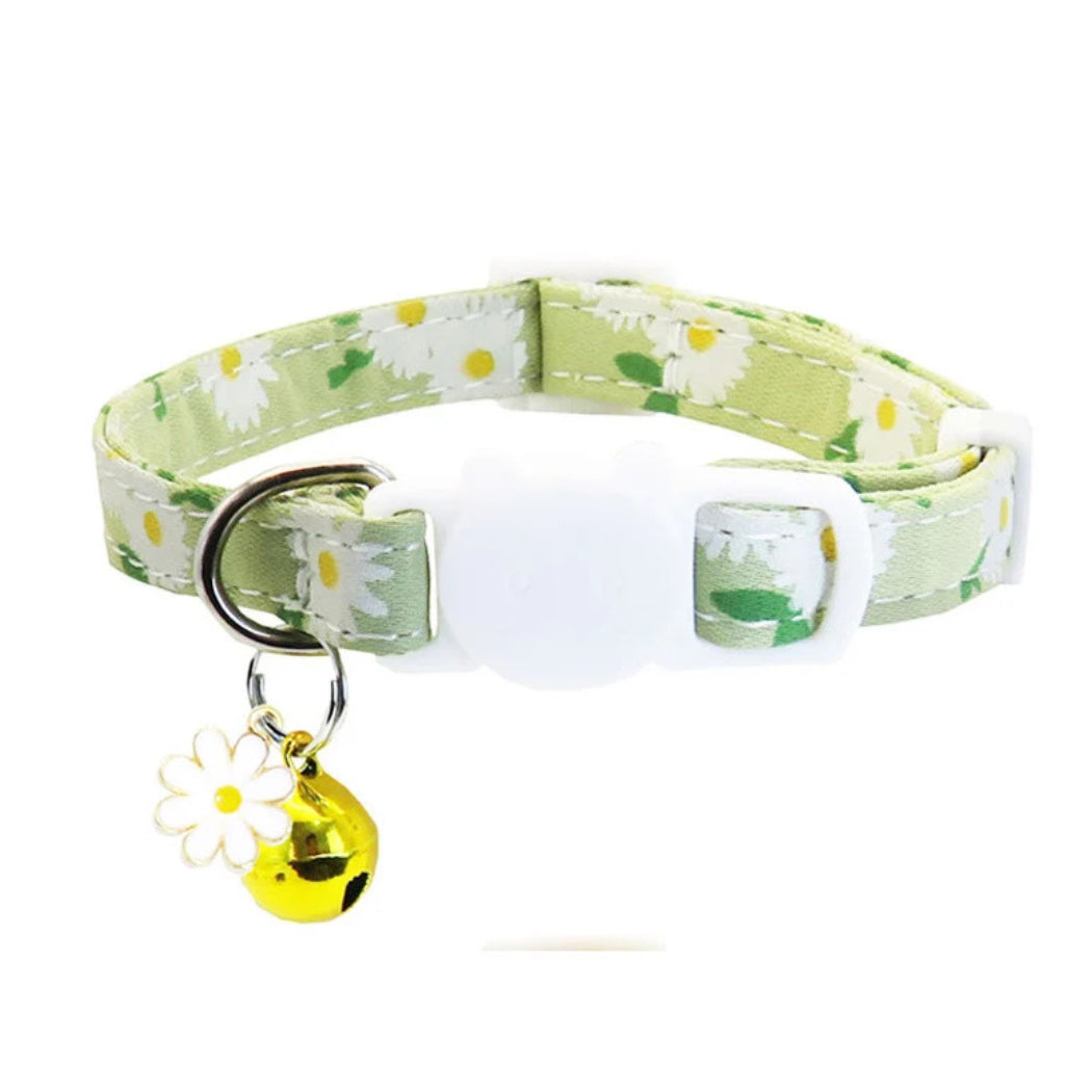 Mokka Daisy Cat Collar with Bell