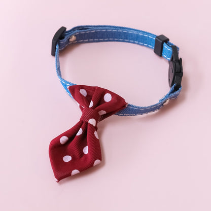 Mokka - British Style Polka Dot Bell Cat Collar