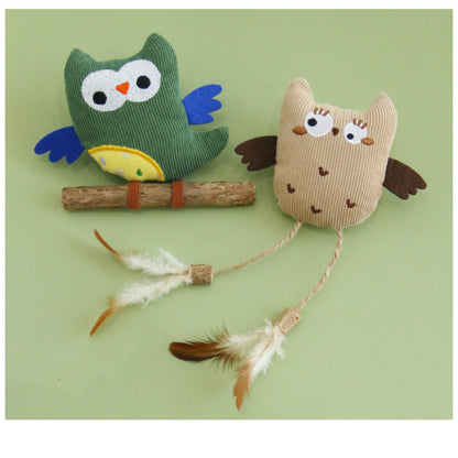 Moo - Owl Design Cat Toy