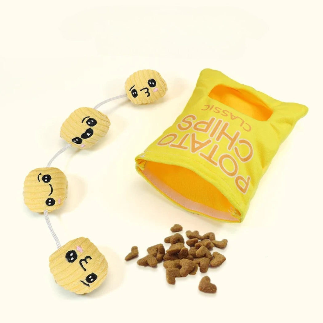 Petkin - Snack-Bag Pouch Plush Dog Toy
