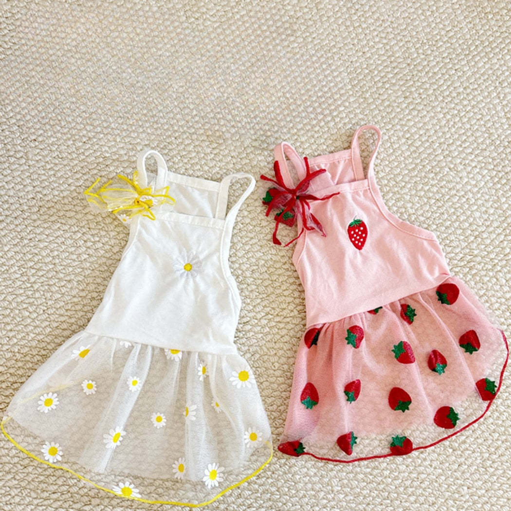 Ozzie - Cute Mesh Pet Dress for Small Dogs
