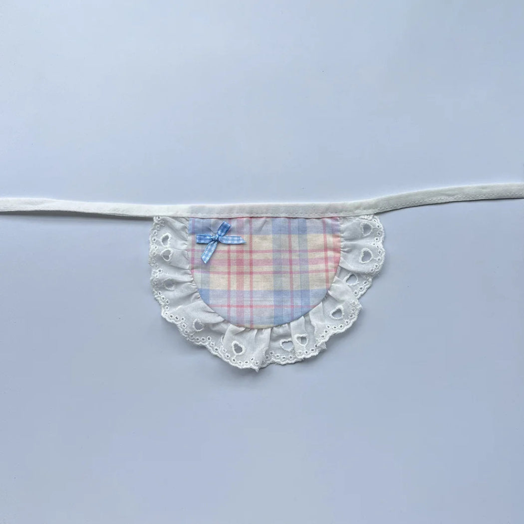 Mokka - Pastel Plaid Panel Cat Neckwear