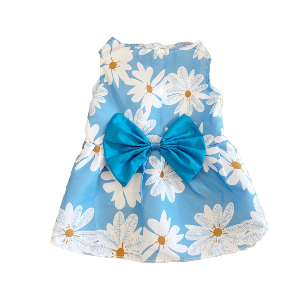 Ozzie - Floral Bow Dress for Dogs and Cats Dress