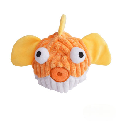 Petkin – Sea Animal Squeaky Plush Dog Toy