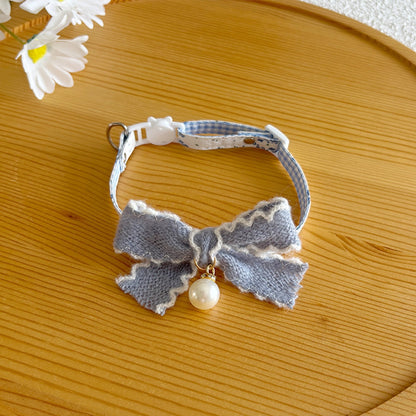 Mokka - Princess Style Bow Accent Cat Collar