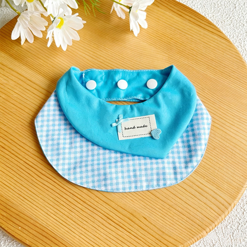 Mokka - Casual Plaid Cat and Dog Bib