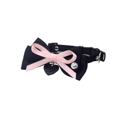 Mokka - Layered Ribbon Bow Breakaway Cat Collar