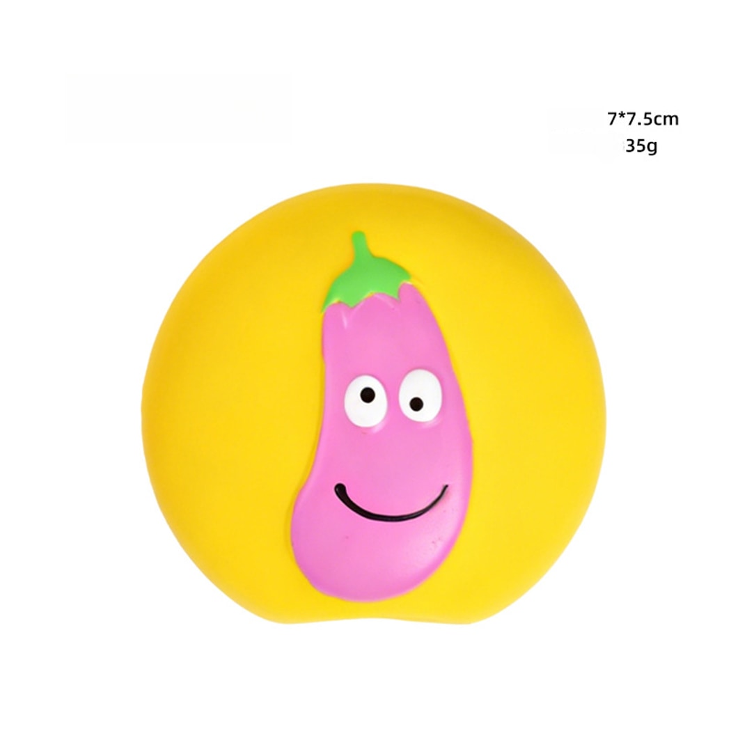 Petkin - Cartoon Smiley Squeaky Interactive Dog Toy