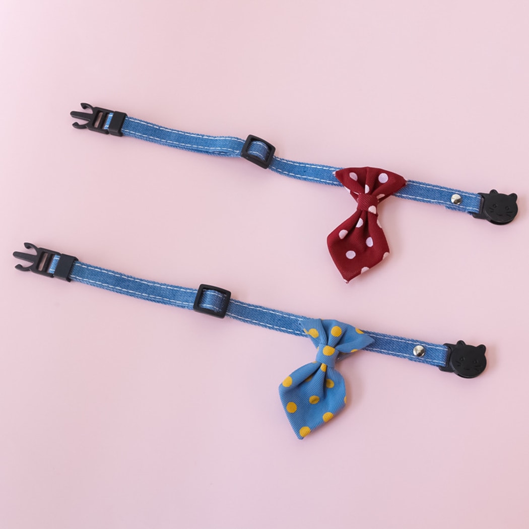 Mokka - British Style Polka Dot Bell Cat Collar
