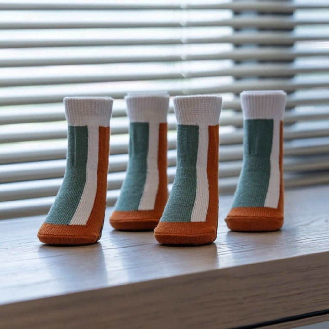 Ozzie – Colorblock Knit Dog Socks (Set of 4)