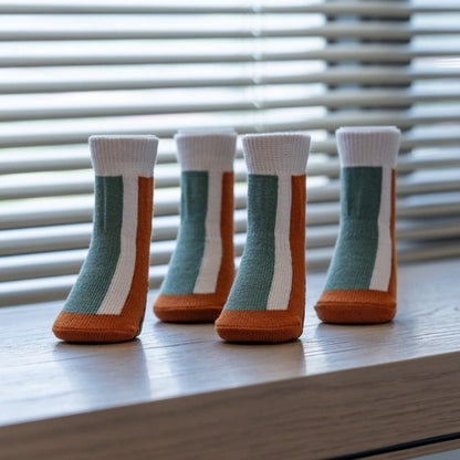 Ozzie – Colorblock Knit Dog Socks (Set of 4)