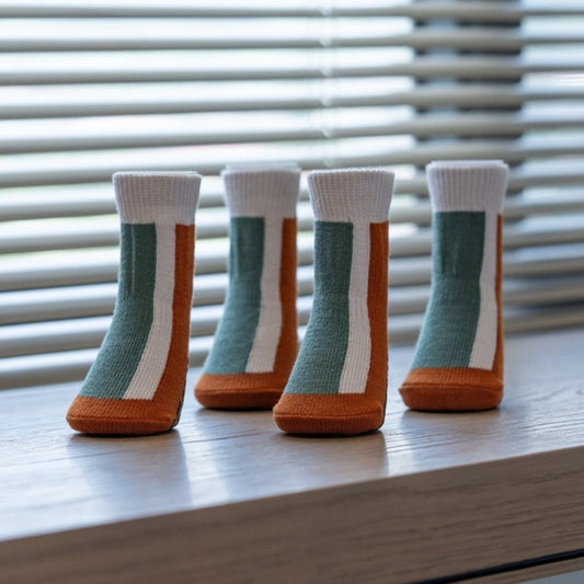Ozzie – Colorblock Knit Dog Socks (Set of 4)