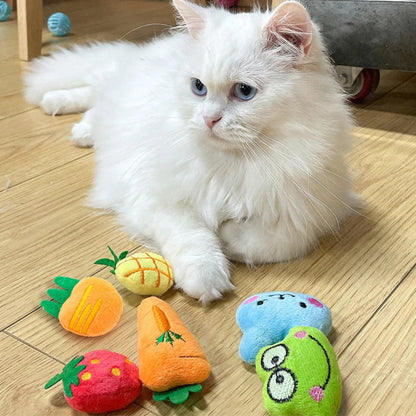 Moo - Cute Fruit & Animal Plush Cat Toy