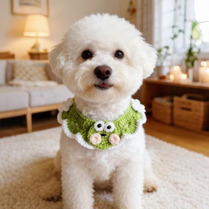 Mokka - Frog and Bunny Pattern Pet Collar