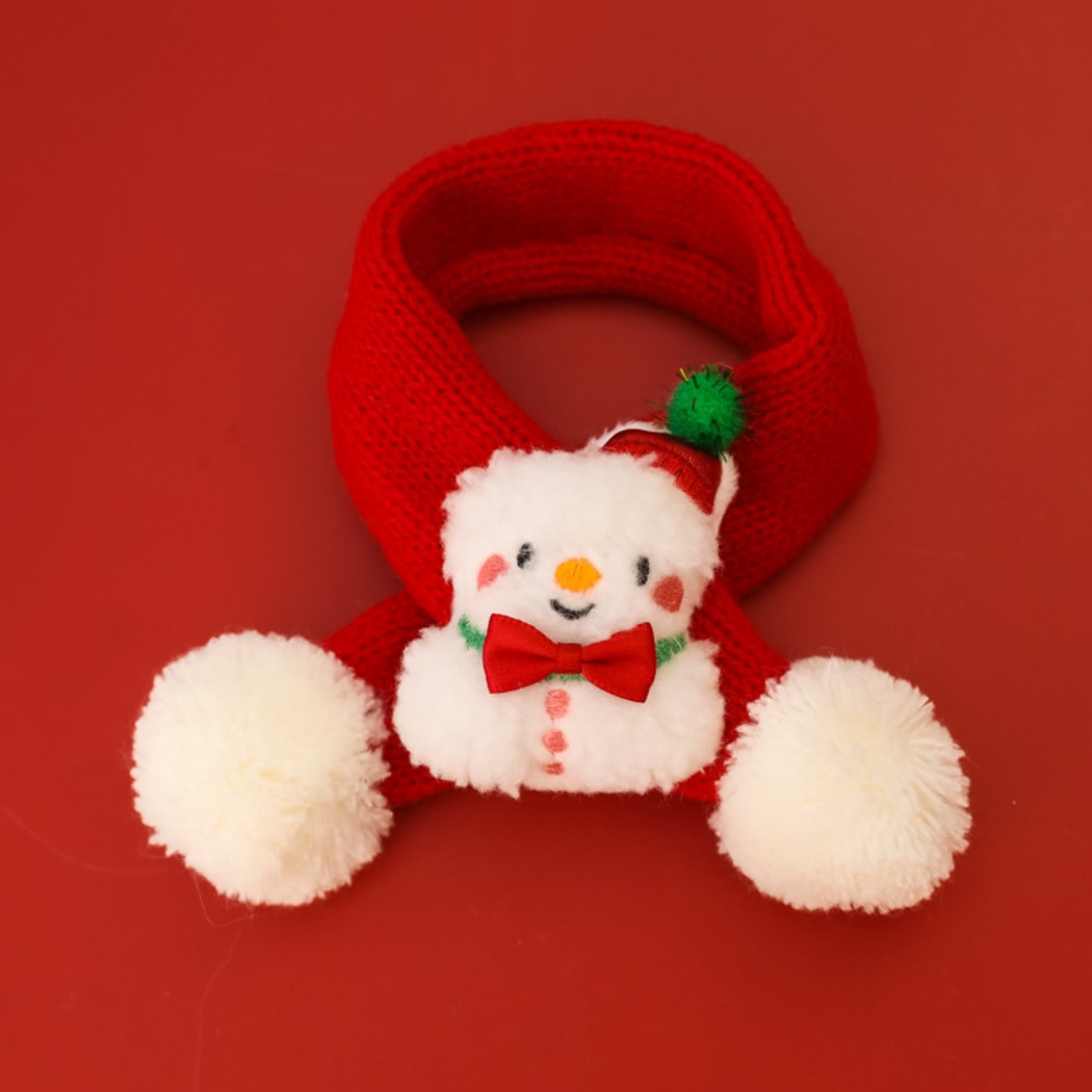 Christmoo - Cartoon Christmas Cat and Dog Neck Scarf