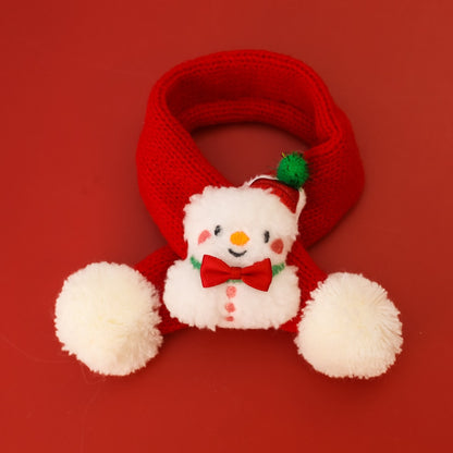 Christmoo - Cartoon Christmas Cat and Dog Neck Scarf