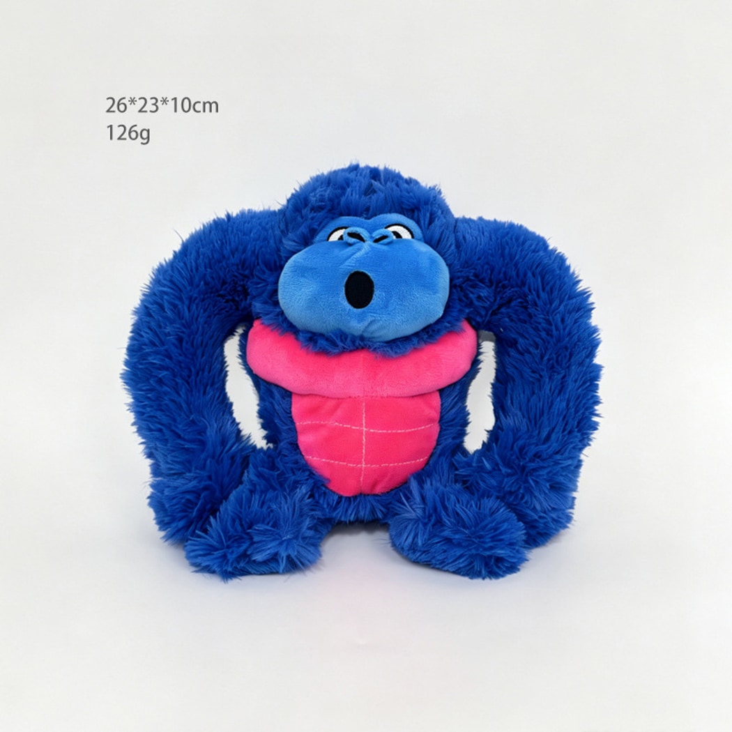 Petkin - Plush Gorilla Shaped Dog Squeaky Toy