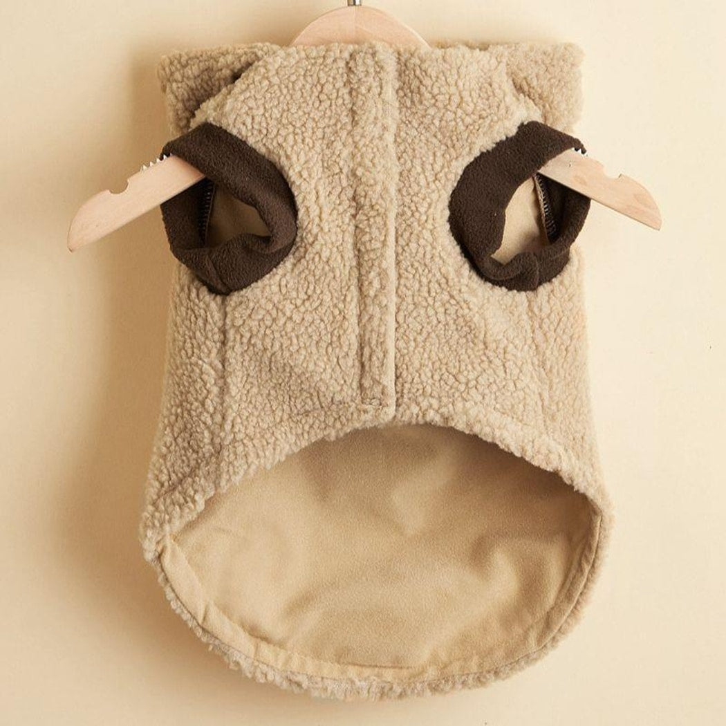Christmoo - Christmas Hooded Antler Plush Pet Costume Vest