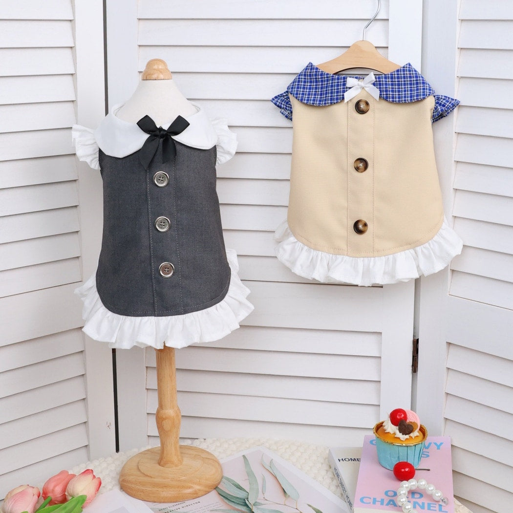 Ozzie - Layered Hem Dress Style Pet Clothing