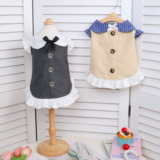 Ozzie - Layered Hem Dress Style Pet Clothing