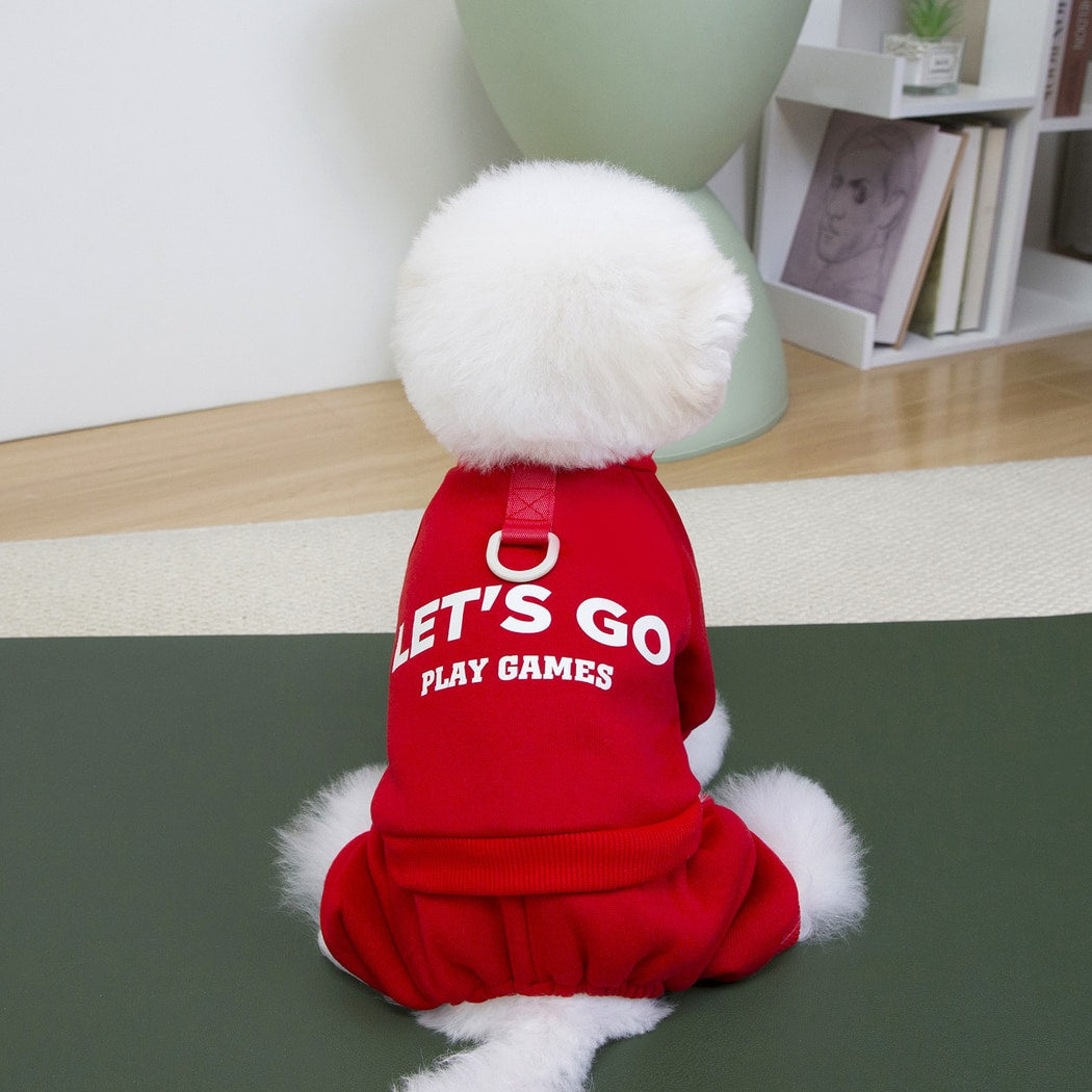 Ozzie - Printed Four-Leg Casual Pet Sweatshirt