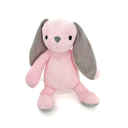 Petkin – Pink Plush Squeaky Bunny Dog Toy