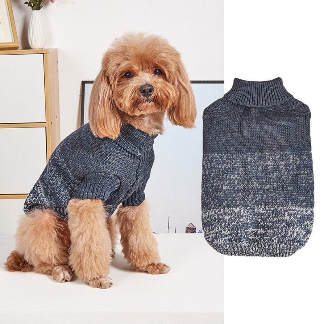 Ozzie - Gradient Turtleneck Pet Knit Sweater