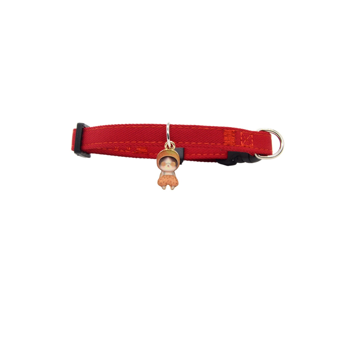 Mokka Lucky Doll Breakaway Collar worn by a cat with the bell visible