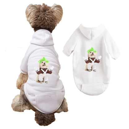 Ozzie - Cartoon Print Hooded Pet Sweatshirt